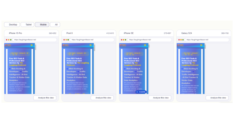 Responsive Design | Cross-browser and device preview tool