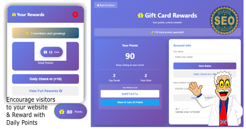 Gift Card Rewards App from The Laughing Professor