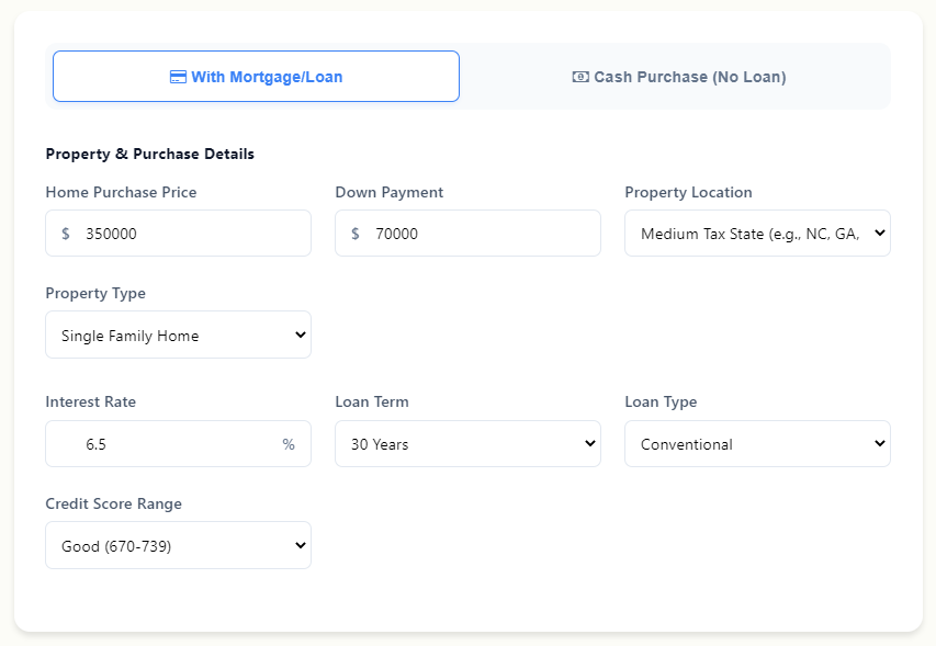Closing Cost Calculator