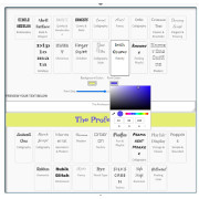 Custom Font Preview Tool – Interactive Font & Color Selector