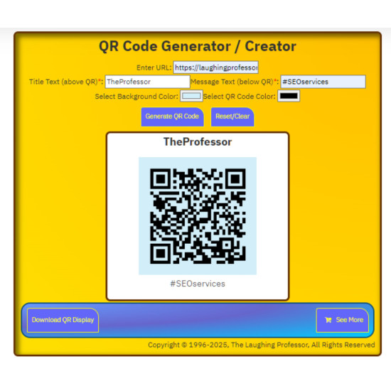 QR Code Generator added to Your Website