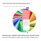 Swatch Color Wheel Cards with Pantone, RGB Codes