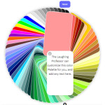 Swatch Color Wheel Cards with Pantone, RGB Codes