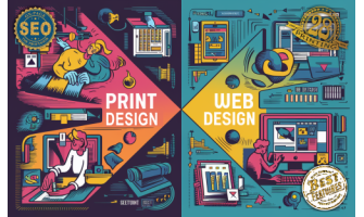 Designing for Print vs. Web: Key differences and considerations.