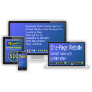 Your Perfect One-Page Website – Business Info, Social Links, Contact Form