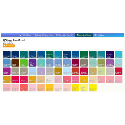 Multiple color Palette Selection - Customer Engaging Embedded Widgets