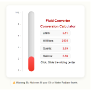 Fluid Converter Conversion Calculator - Customer Engaging Embedded Widgets