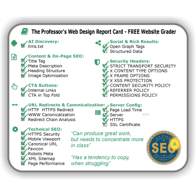 Web Design Report Card - White Label SEO Tool Subscription