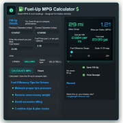 Fuel-Up MPG Calculator - Customer Engaging Embedded Widgets