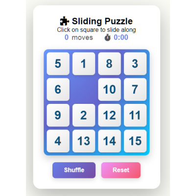 Sliding Puzzle - Interactive Customer Engaging SEO Embedded Widgets