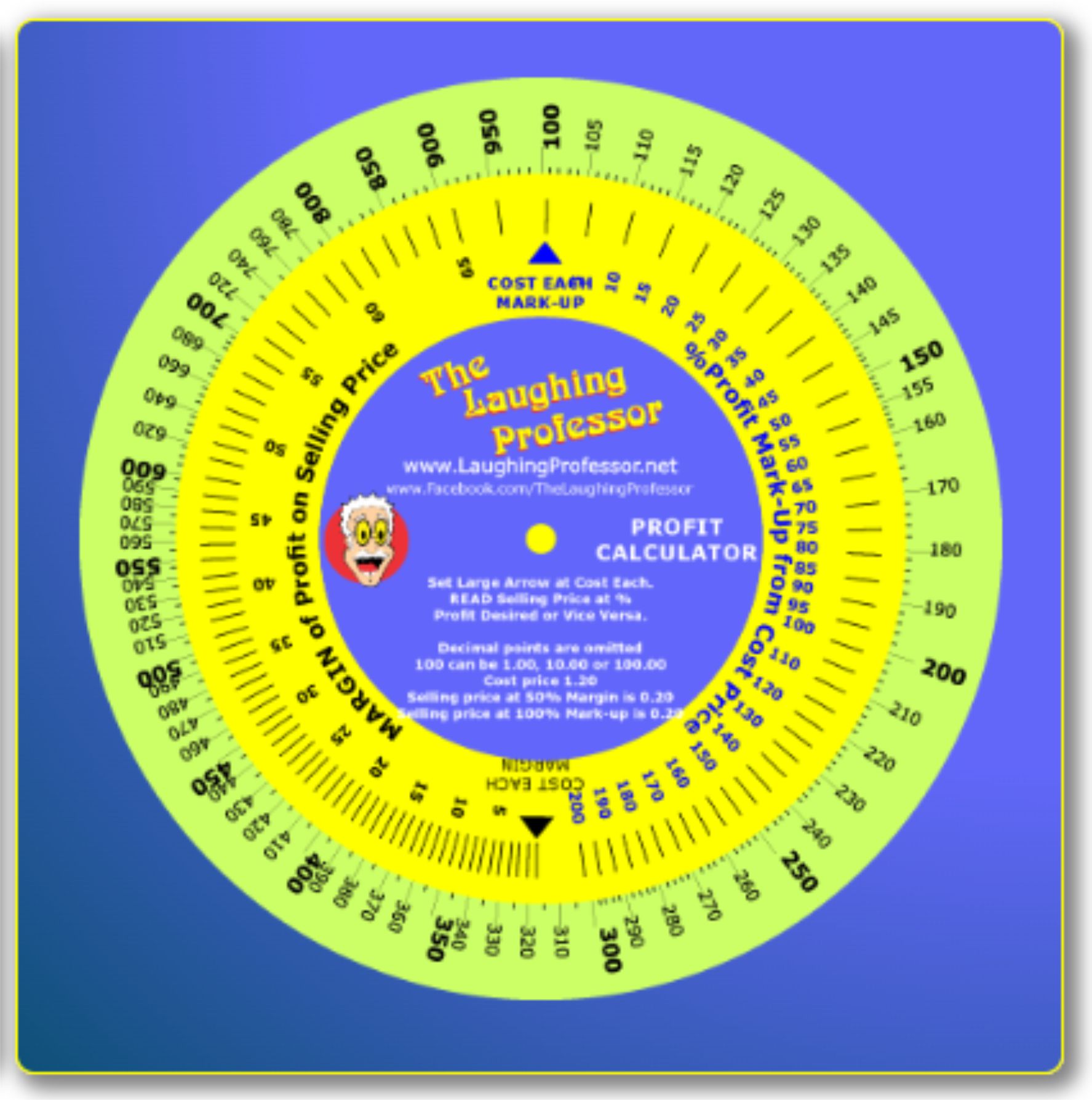 profit margin calculator wheel