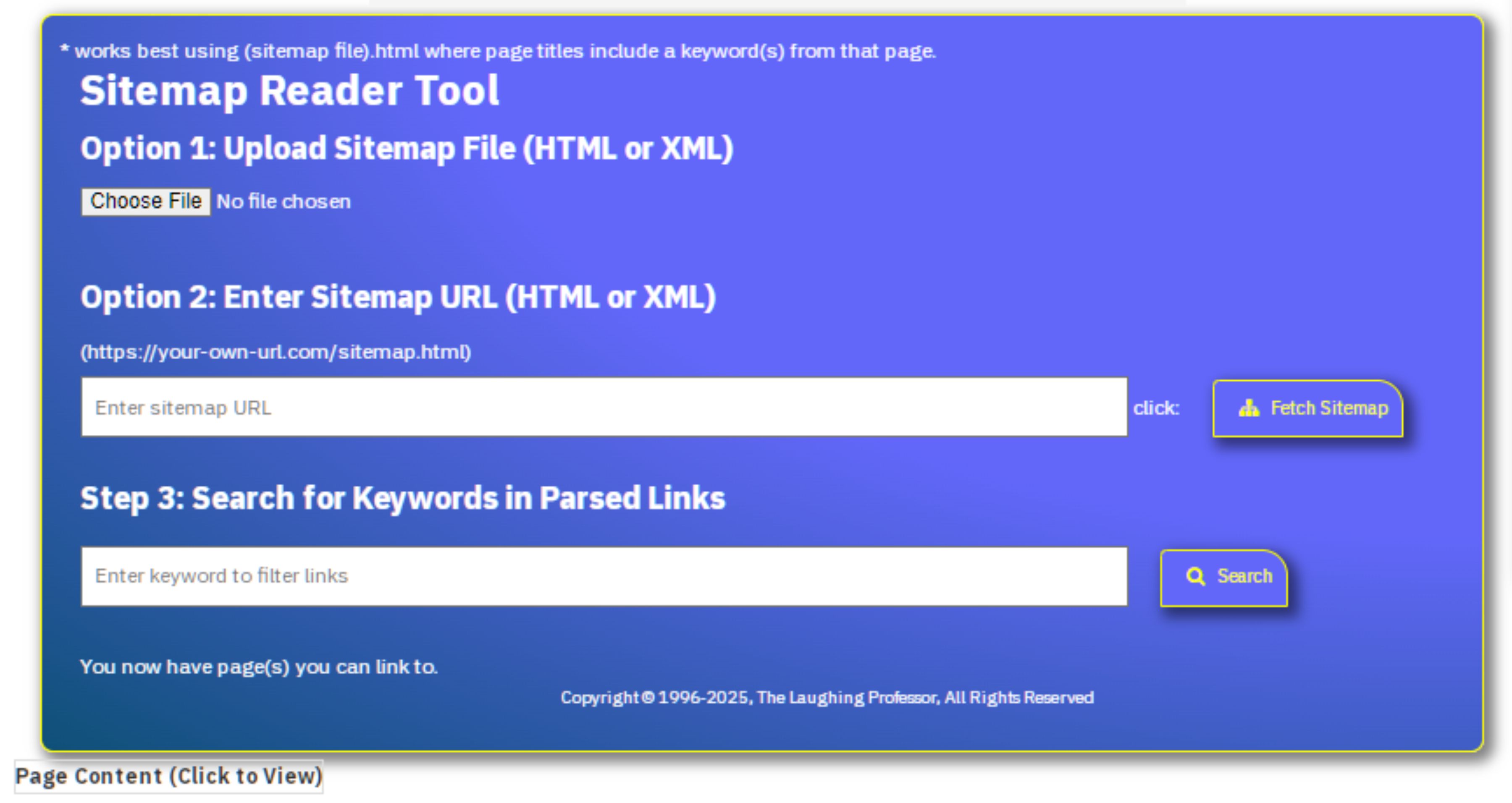 sitemap file reader