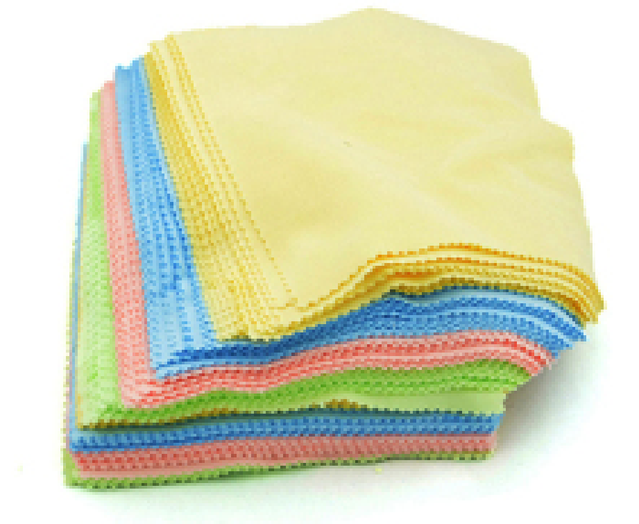 Microfiber lens cleaning cloth