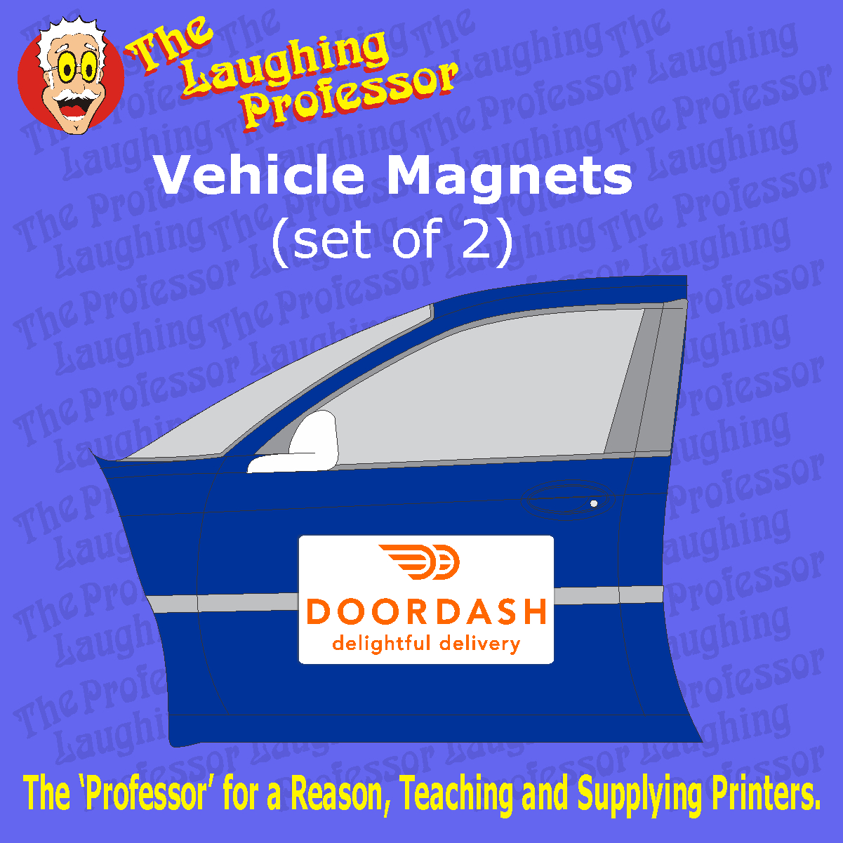 Doordash, Dasher delivery driver Set of 2 Vehicle Magnets