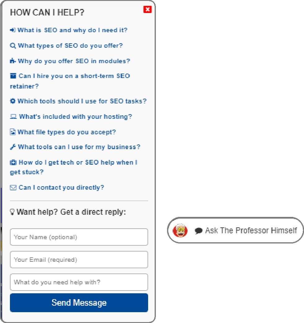 Custom Web Q&A Chat Widget