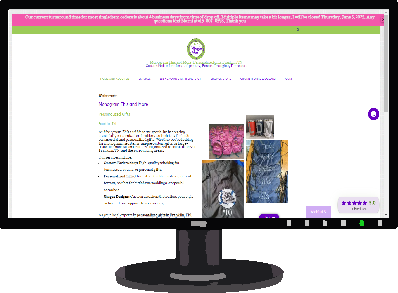 website home page monogram this