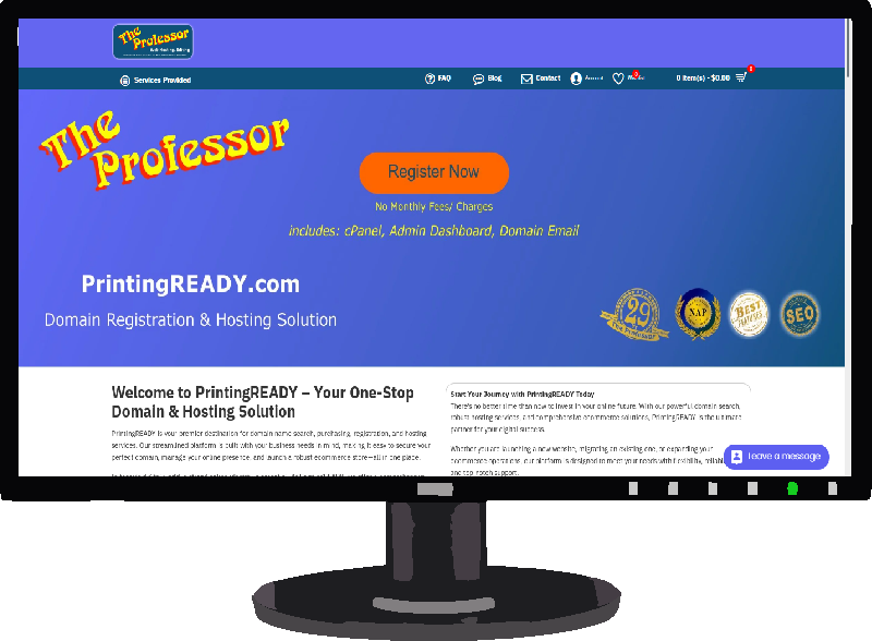 website home page printingready