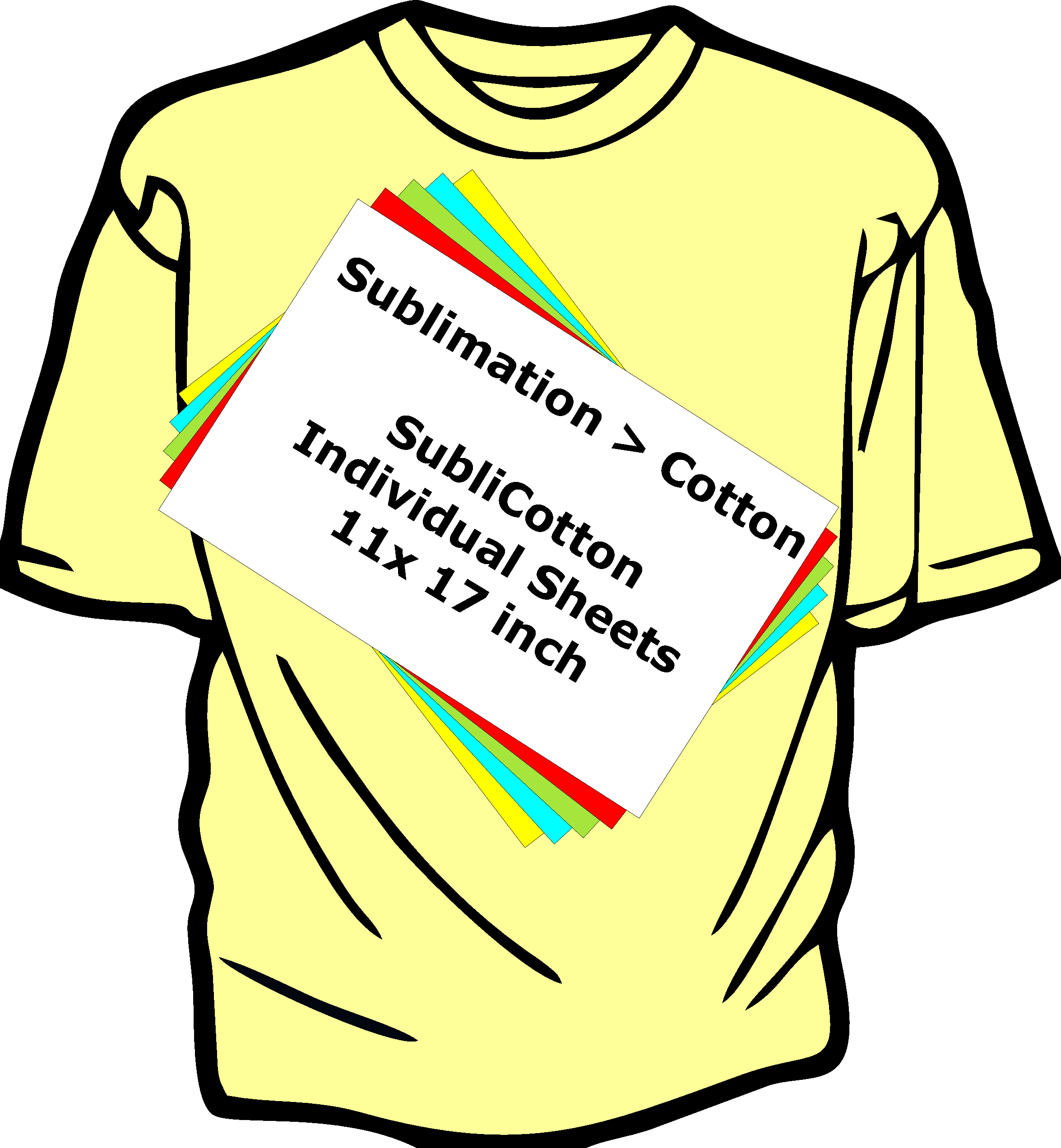 SUBLIMATION TO COTTON - INDIVIDUAL SUBLICOTTON SHEETS