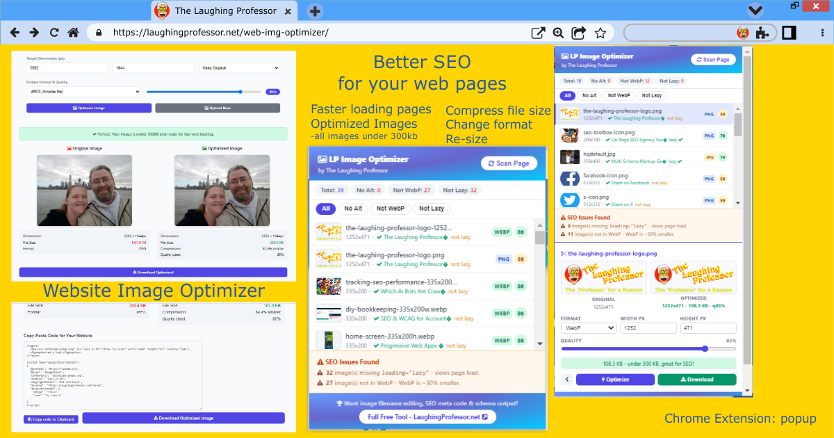 Website Imgage Optimizer coming soon to chrome extension
