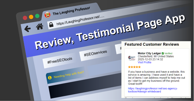 Review, Testimonial Page