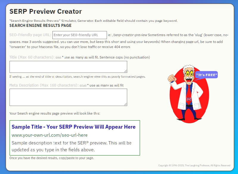 SERP Preview Simulator